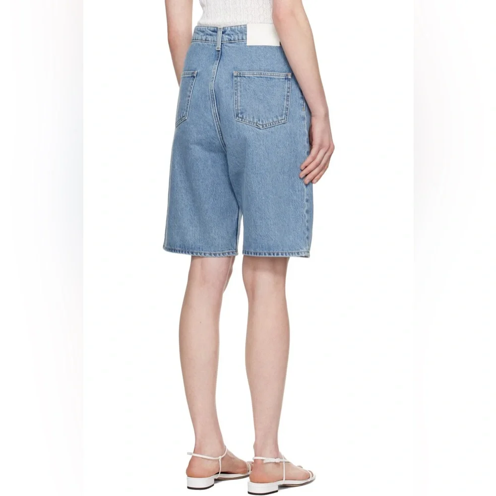 loulou studio denim shorts - blue isu knee length - 27 - EUC